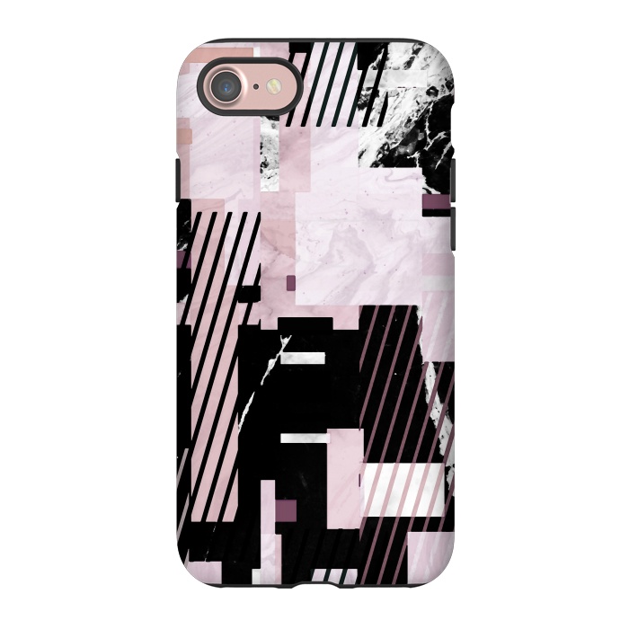 iPhone 7 StrongFit Modern pastel geometric marble composition by Oana 