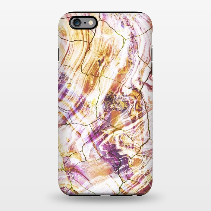 iPhone 6/6s plus StrongFit Gold pink marble art by Oana 