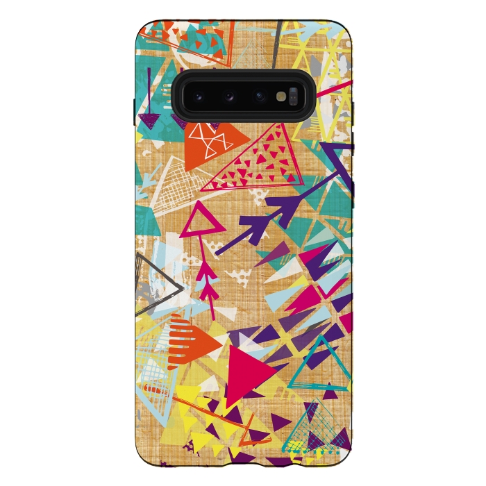 Galaxy S10 plus StrongFit Tribal Arrows by Rachael Taylor