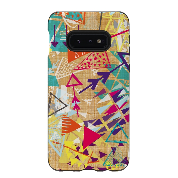 Galaxy S10e StrongFit Tribal Arrows by Rachael Taylor