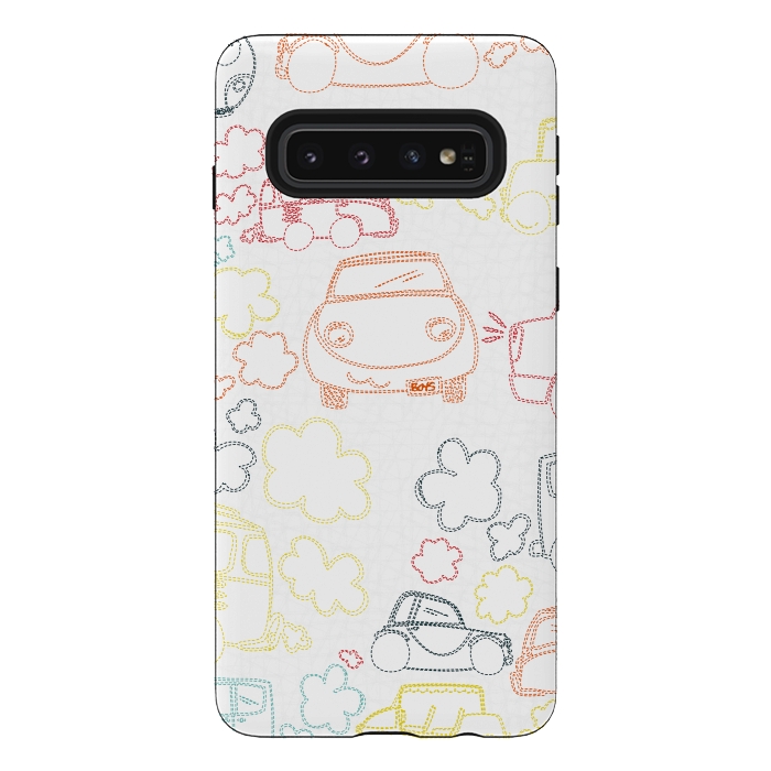 Galaxy S10 StrongFit Stitched Cars by MaJoBV