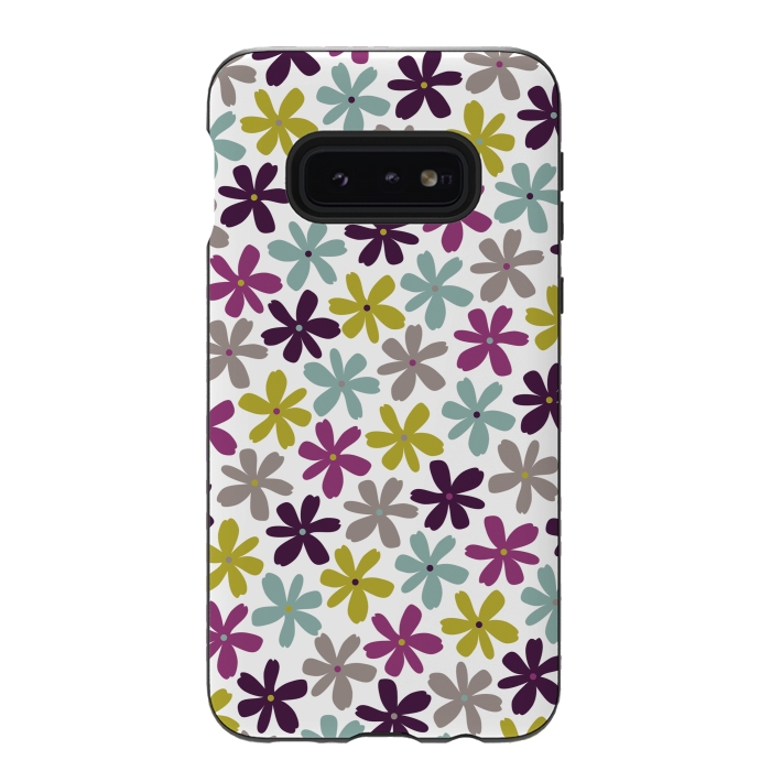 Galaxy S10e StrongFit Allium Ditsy by Rosie Simons