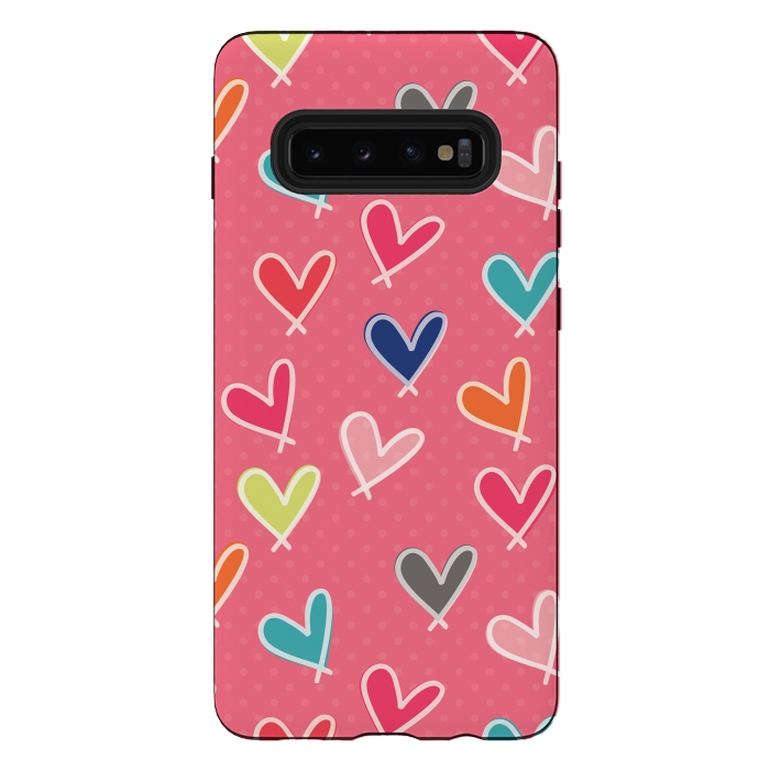 Galaxy S10 plus StrongFit Pink Blow Me One Last Kiss by Rosie Simons