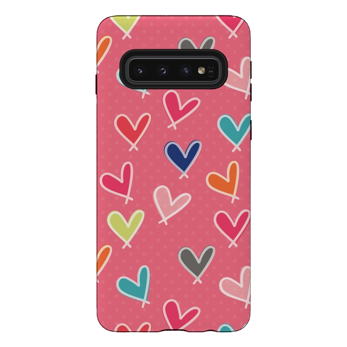 Galaxy S10 StrongFit Pink Blow Me One Last Kiss by Rosie Simons