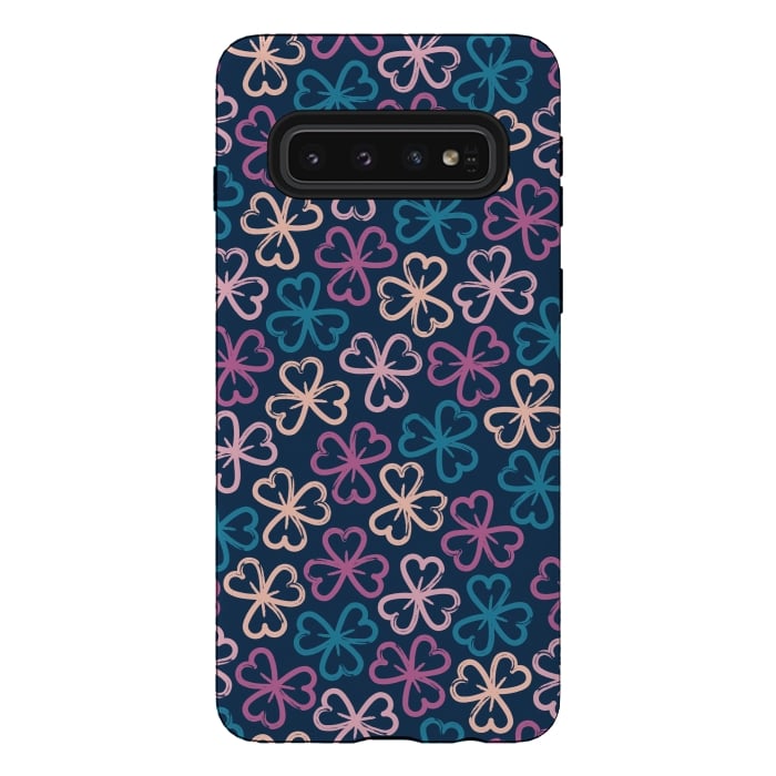 Galaxy S10 StrongFit Shamrock Sunset by Rosie Simons