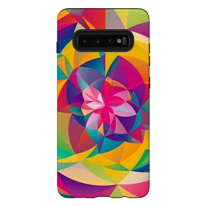 Galaxy S10 plus StrongFit Acid Blossom by Eleaxart