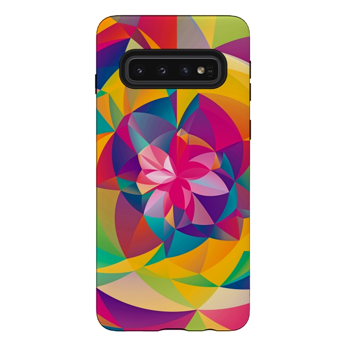 Galaxy S10 StrongFit Acid Blossom by Eleaxart