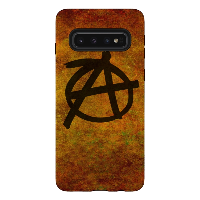 Galaxy S10 StrongFit Anarchy Red by Bruce Stanfield