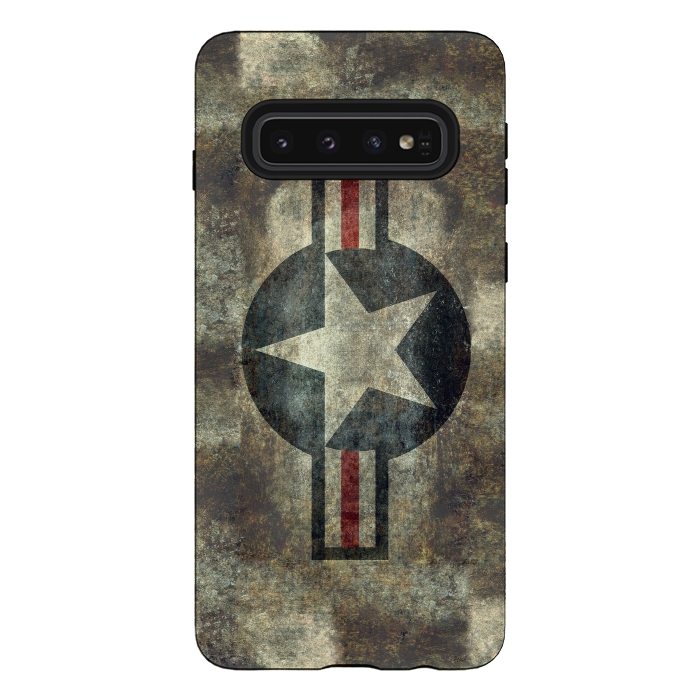 Galaxy S10 StrongFit Airforce Roundel Retro by Bruce Stanfield