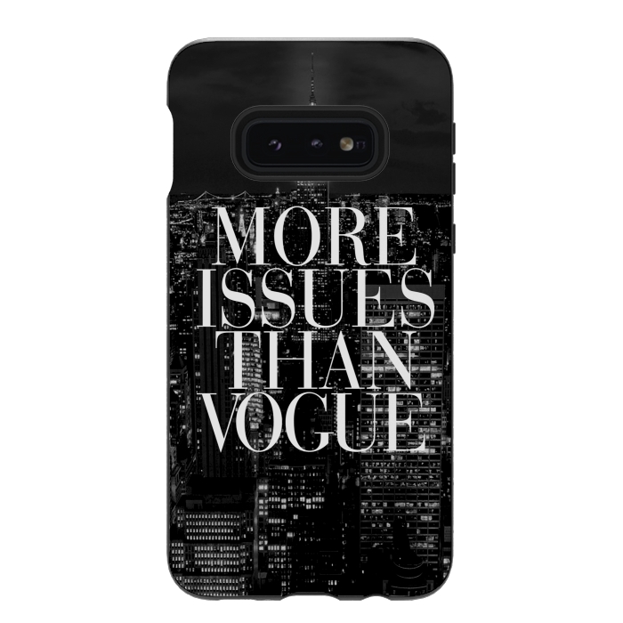 Galaxy S10e StrongFit Siphone vogue issues nyc skyline by Rex lambo