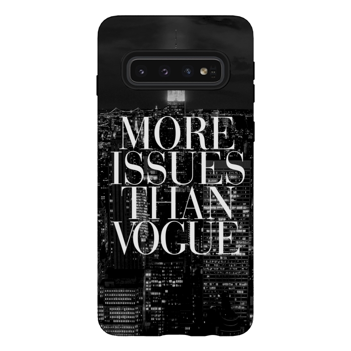 Galaxy S10 StrongFit Siphone vogue issues nyc skyline by Rex lambo