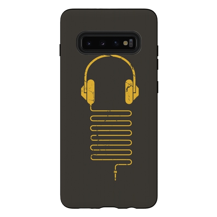 Galaxy S10 plus StrongFit GOLD HEADPHONES by Sitchko