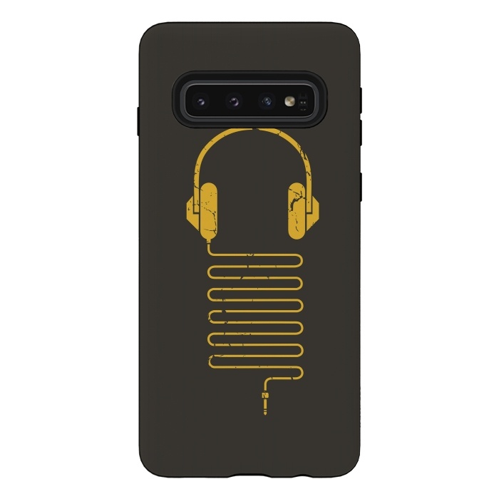 Galaxy S10 StrongFit GOLD HEADPHONES by Sitchko