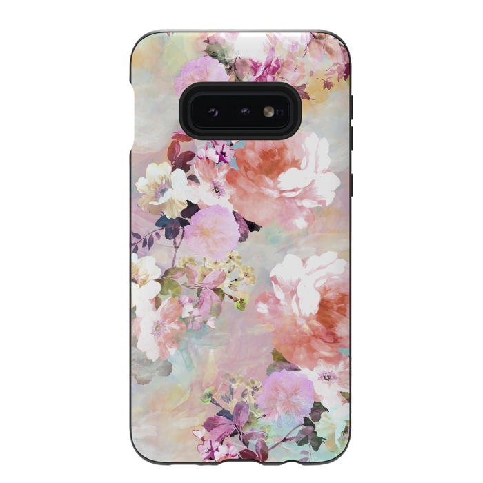 Galaxy S10e StrongFit Watercolor Flowers by Girly Trend