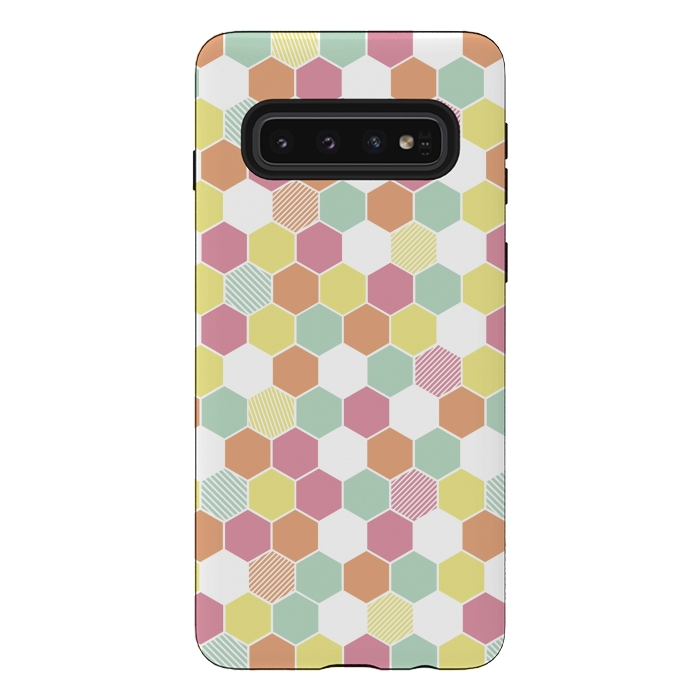 Galaxy S10 StrongFit Geo Hex by Alice Perry Designs