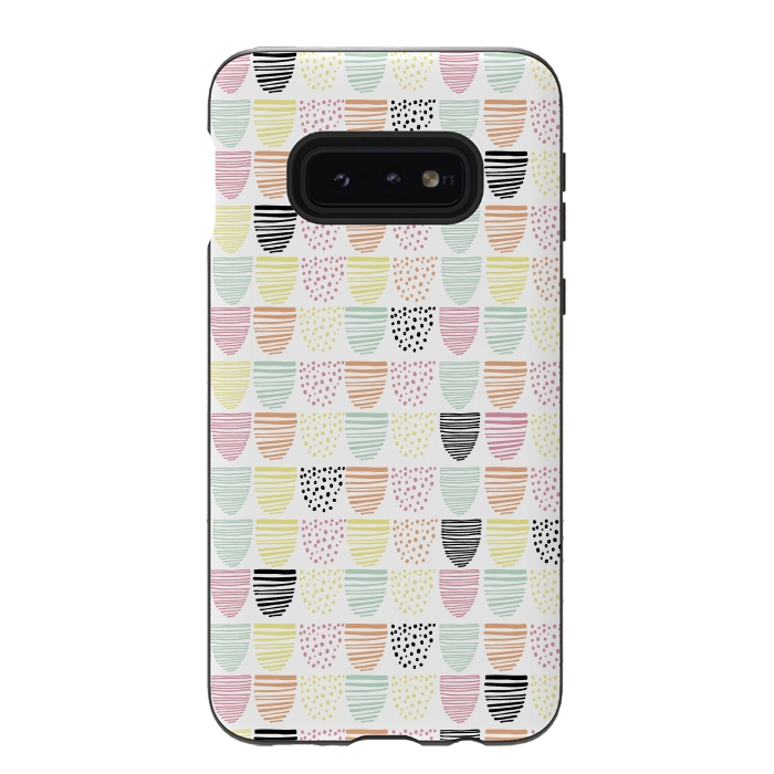 Galaxy S10e StrongFit Scandi Doodle by Alice Perry Designs
