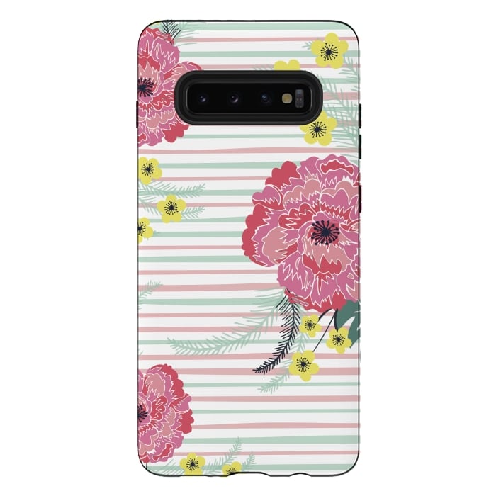 Galaxy S10 plus StrongFit Tea Party by Alice Perry Designs