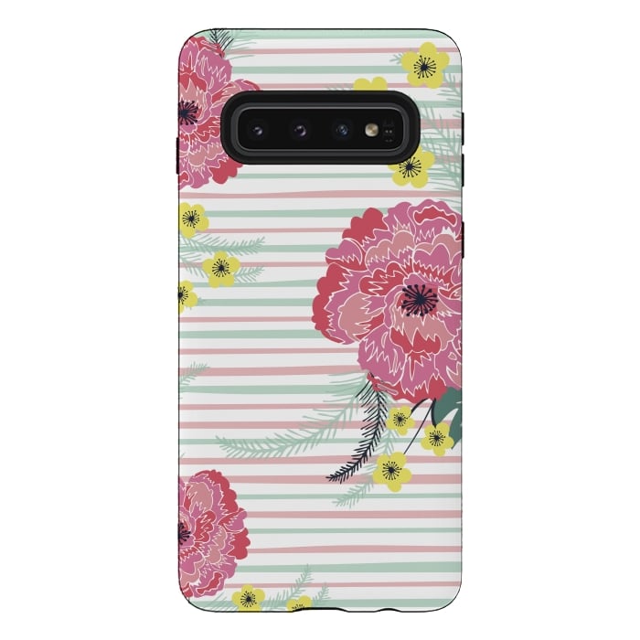 Galaxy S10 StrongFit Tea Party by Alice Perry Designs