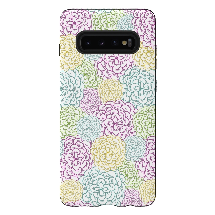Galaxy S10 plus StrongFit Dahlia by TracyLucy Designs