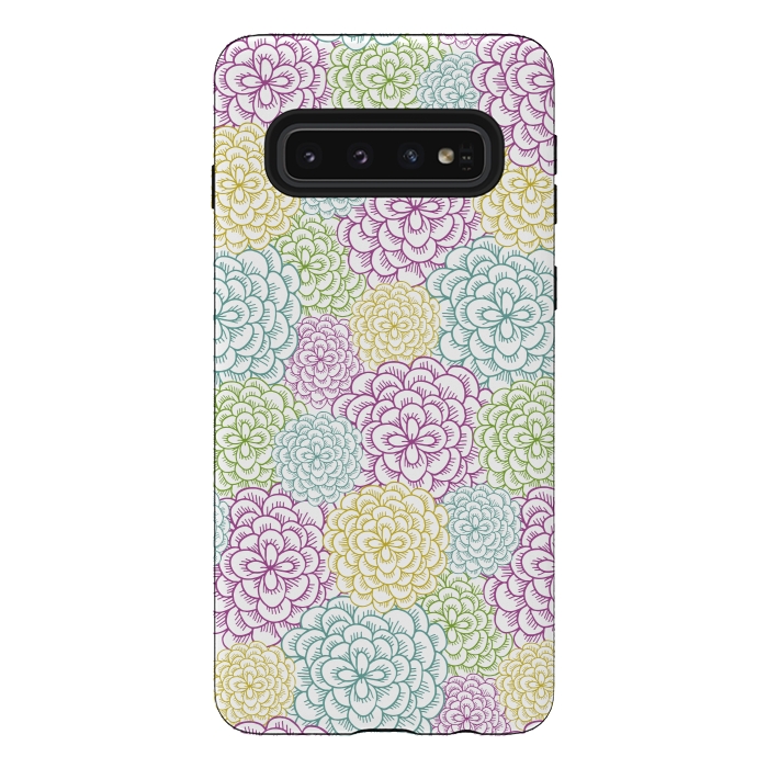 Galaxy S10 StrongFit Dahlia by TracyLucy Designs