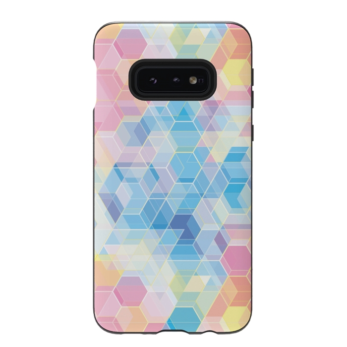 Galaxy S10e StrongFit Hexagons by M.O.K.
