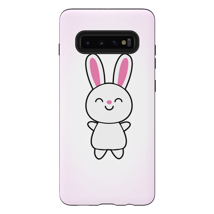 Galaxy S10 plus StrongFit Cute Rabbit Bunny by Philipp Rietz