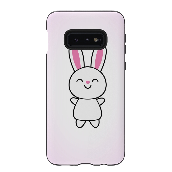 Galaxy S10e StrongFit Cute Rabbit Bunny by Philipp Rietz