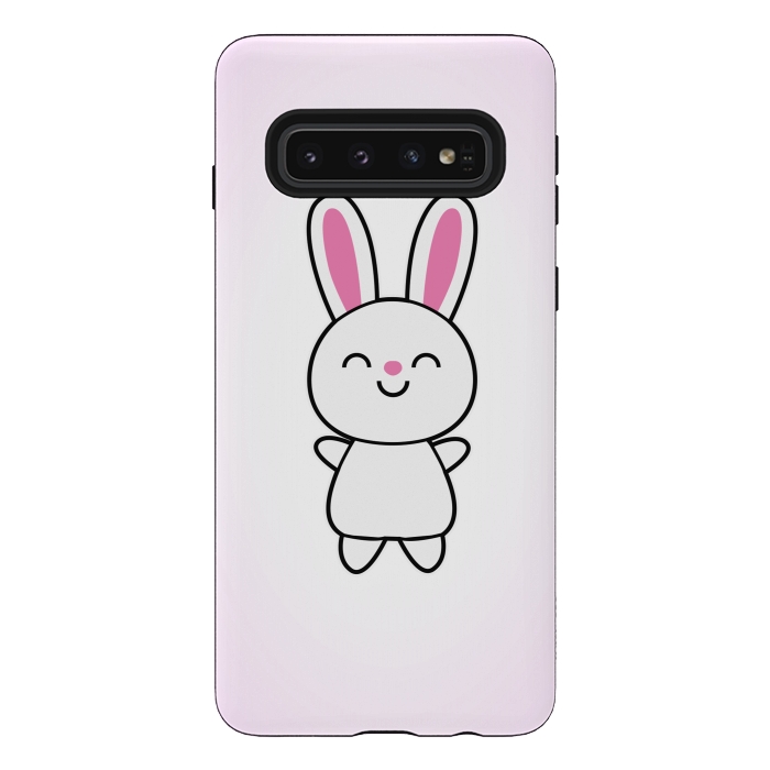 Galaxy S10 StrongFit Cute Rabbit Bunny by Philipp Rietz
