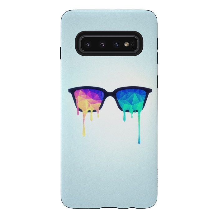 Galaxy S10 StrongFit Psychedelic Nerd Glasses with Melting lsdtrippy by Philipp Rietz