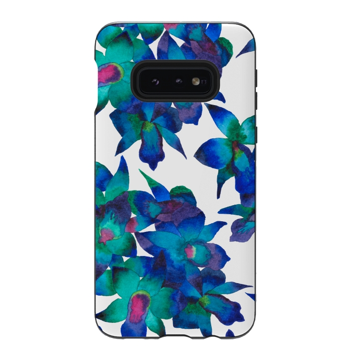 Galaxy S10e StrongFit Oceanic Orchid Fascination by Amaya Brydon