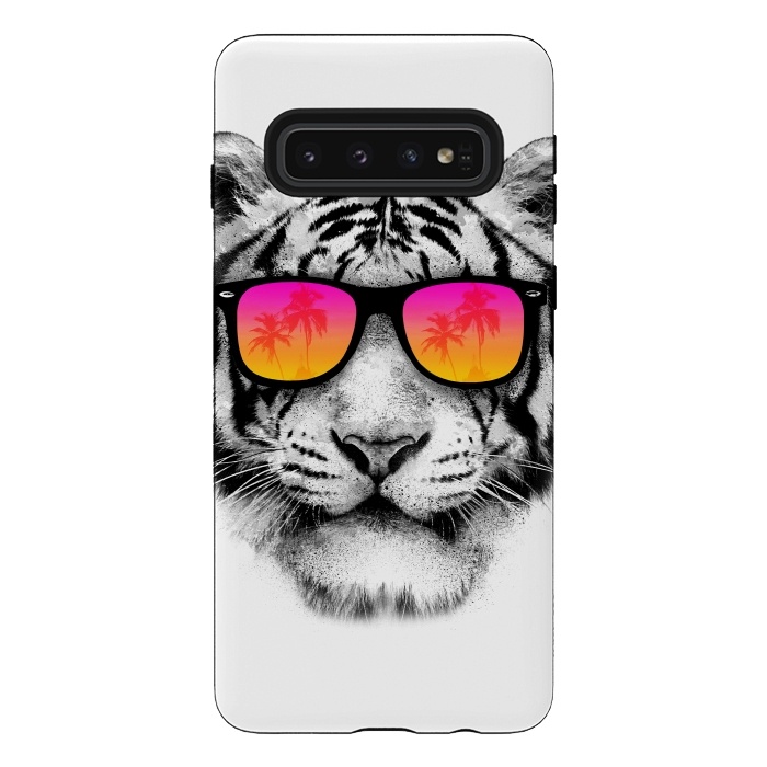 Galaxy S10 StrongFit The Coolest Tiger by Mitxel Gonzalez