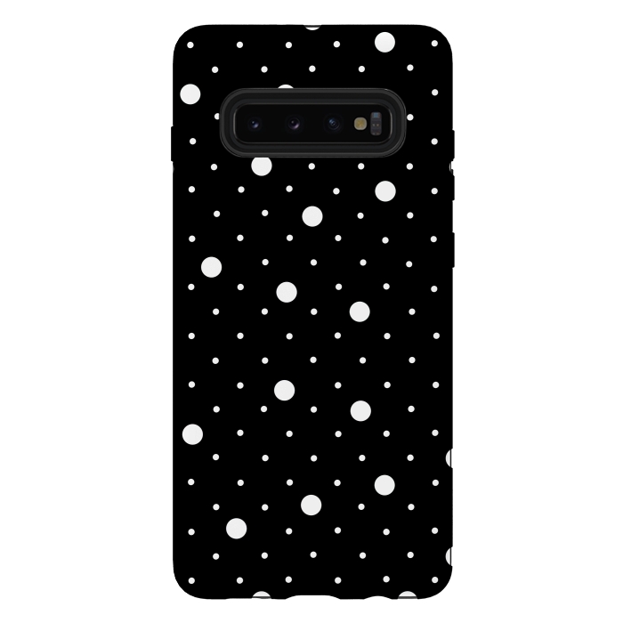 Galaxy S10 plus StrongFit Pin Points White by Project M