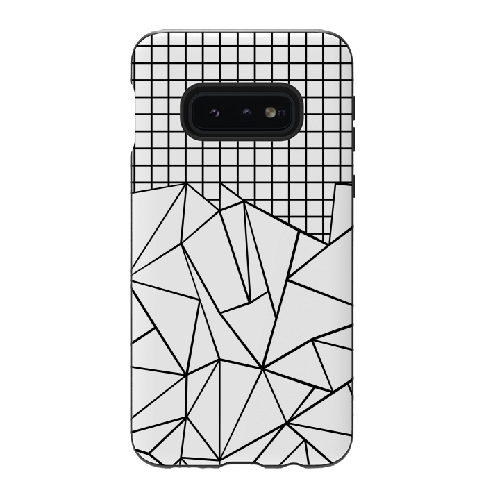 Galaxy S10e StrongFit AB Grid White by Project M