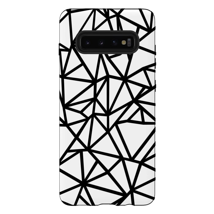 Galaxy S10 plus StrongFit AB Out Thick White by Project M