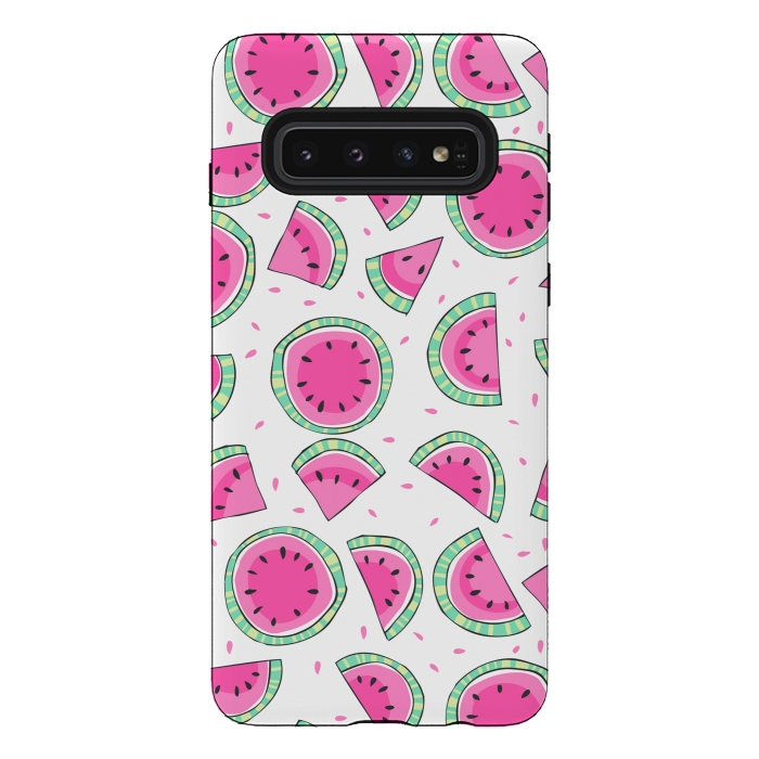 Galaxy S10 StrongFit Watermelons by Laura Grant