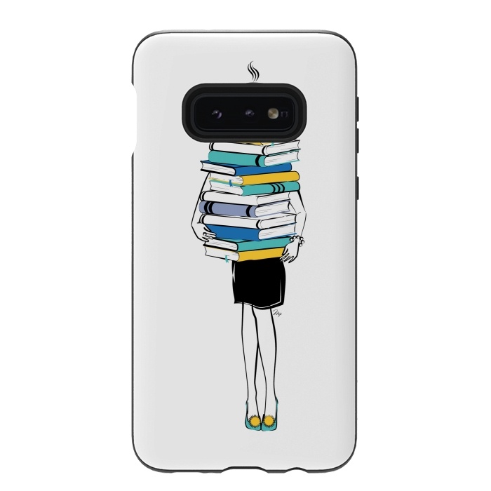 Galaxy S10e StrongFit Book Worm by Martina