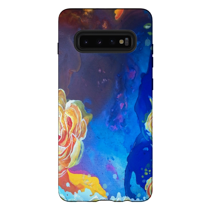 Galaxy S10 plus StrongFit Mad Lucy's Golden Roses by ANoelleJay