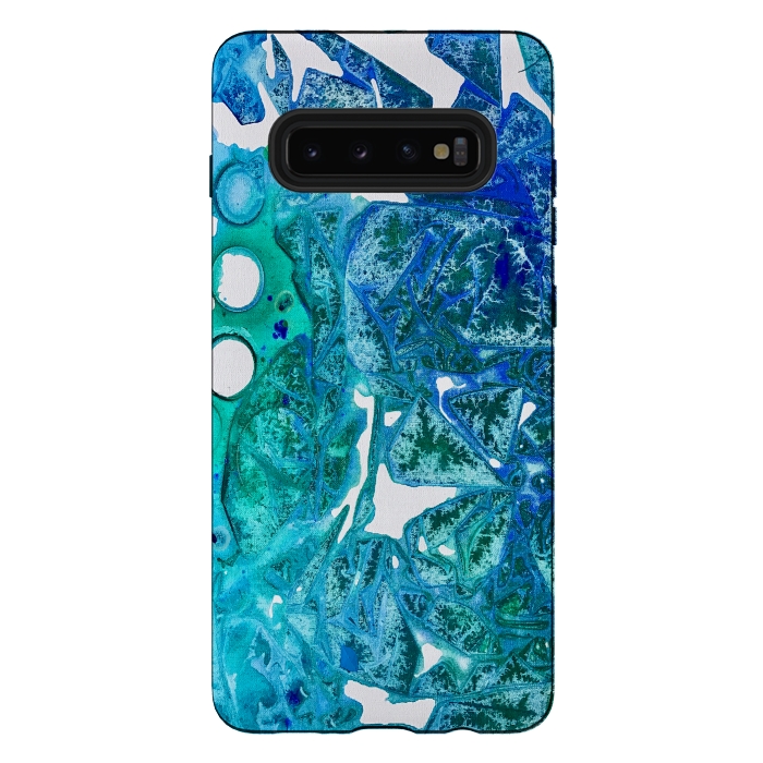 Galaxy S10 plus StrongFit Sea Leaves by ANoelleJay