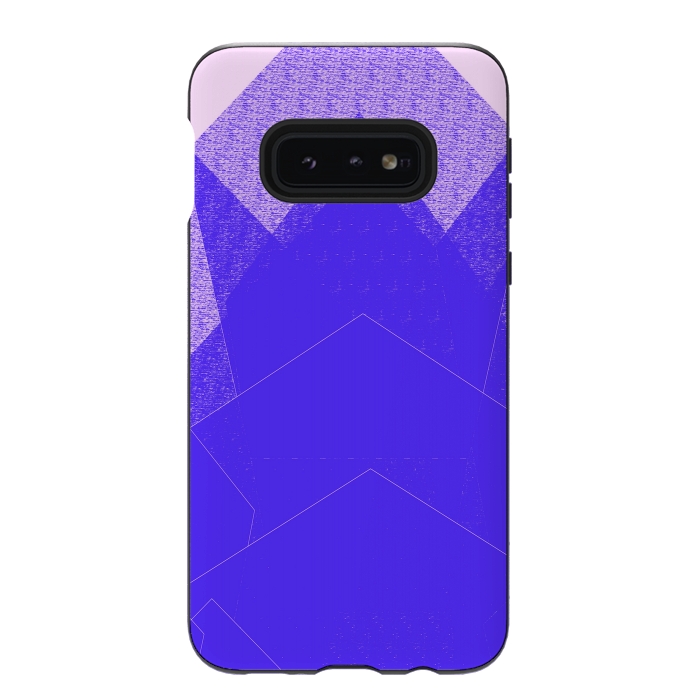 Galaxy S10e StrongFit Sunset Mountain Blue by ANoelleJay