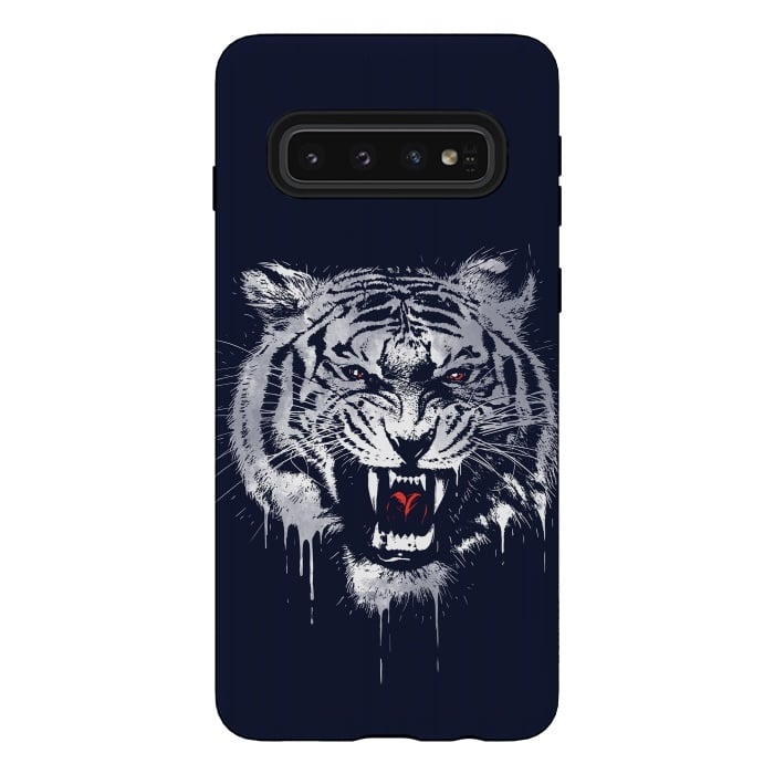 Galaxy S10 StrongFit Melting Tiger by Steven Toang