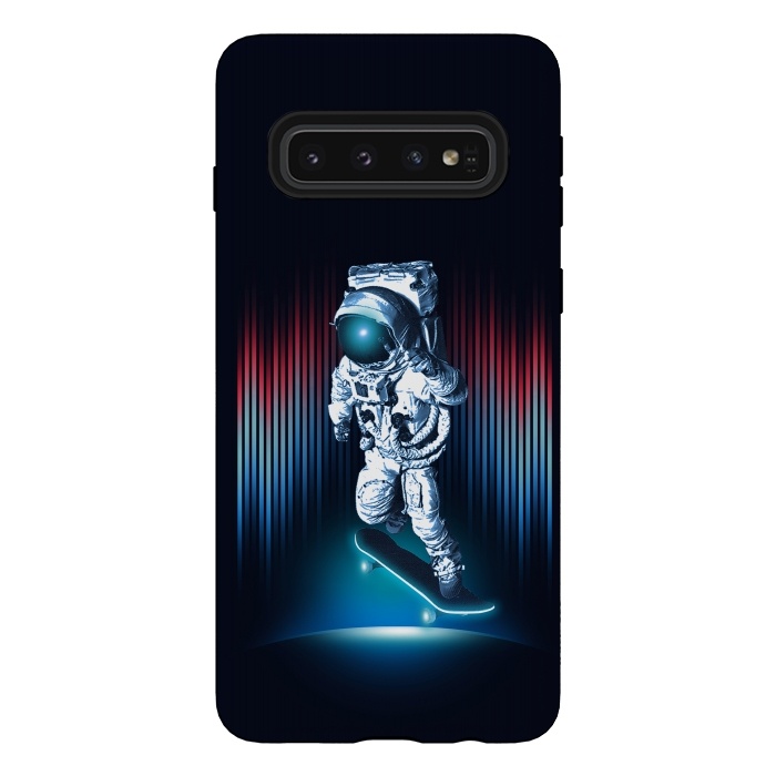 Galaxy S10 StrongFit Space Skater by Steven Toang