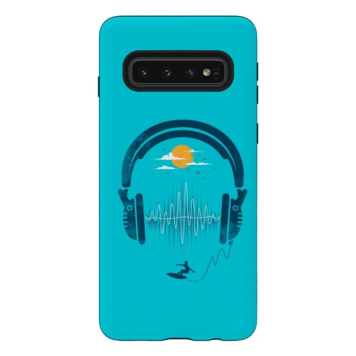Galaxy S10 StrongFit Summer Waves by Steven Toang