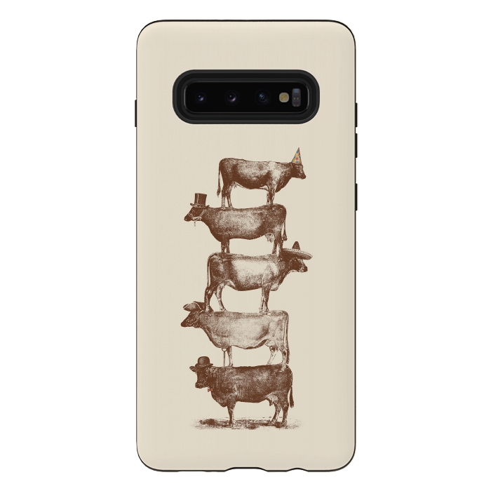 Galaxy S10 plus StrongFit Cow Cow Nuts by Florent Bodart