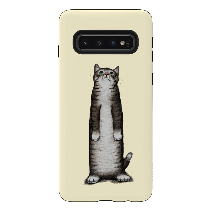 Galaxy S10 StrongFit Look Cat by Tummeow