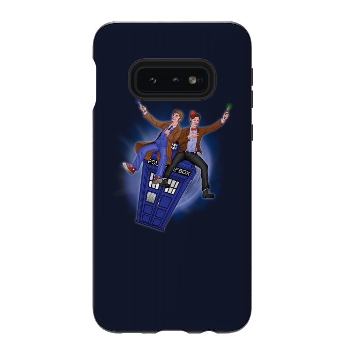 Galaxy S10e StrongFit THE DOCTOR'S TIMEY-WIMEY ADVENTURE by SKULLPY