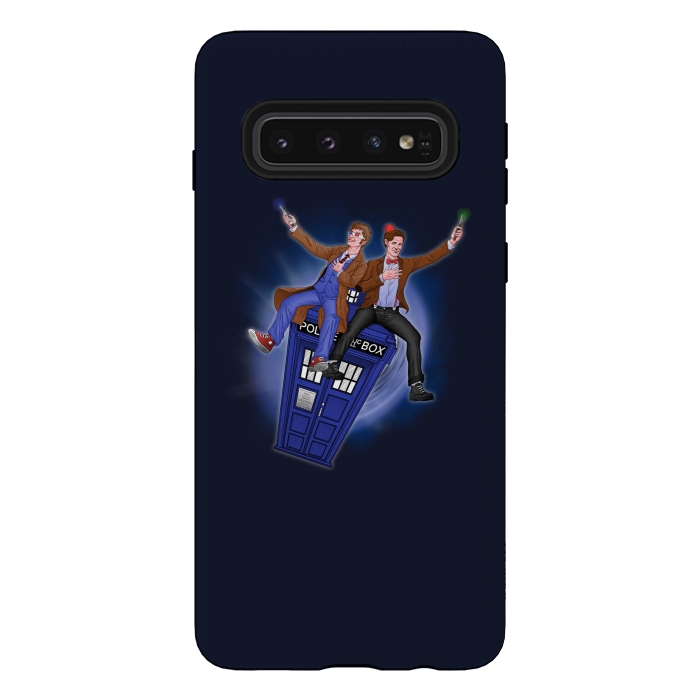 Galaxy S10 StrongFit THE DOCTOR'S TIMEY-WIMEY ADVENTURE by SKULLPY