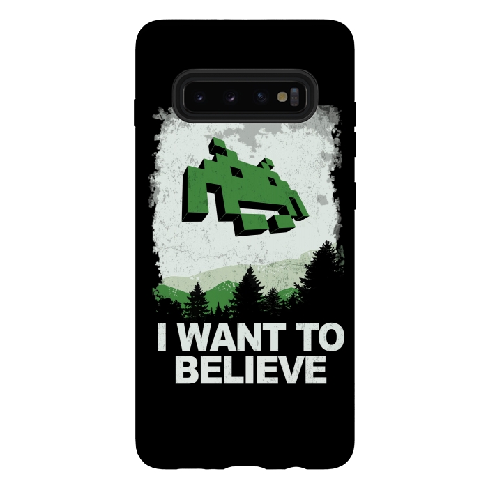 Galaxy S10 plus StrongFit I WANT TO BELIEVE by SKULLPY