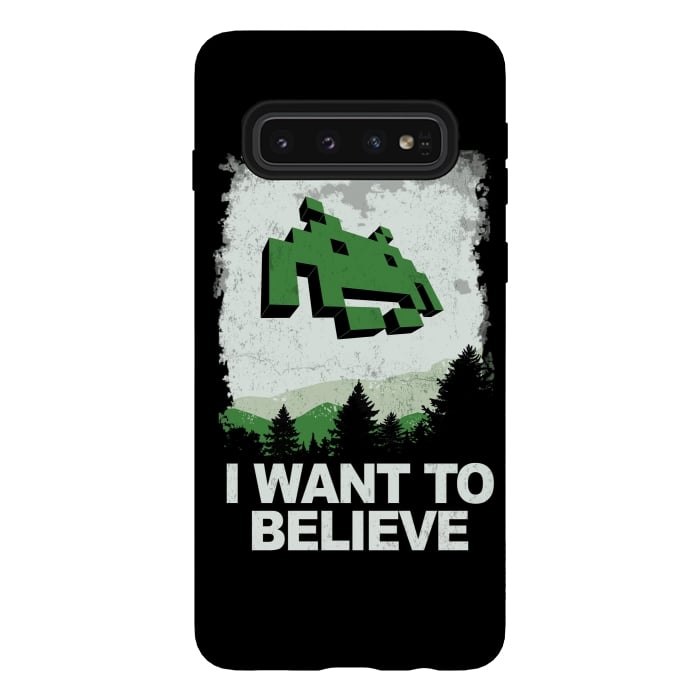 Galaxy S10 StrongFit I WANT TO BELIEVE by SKULLPY
