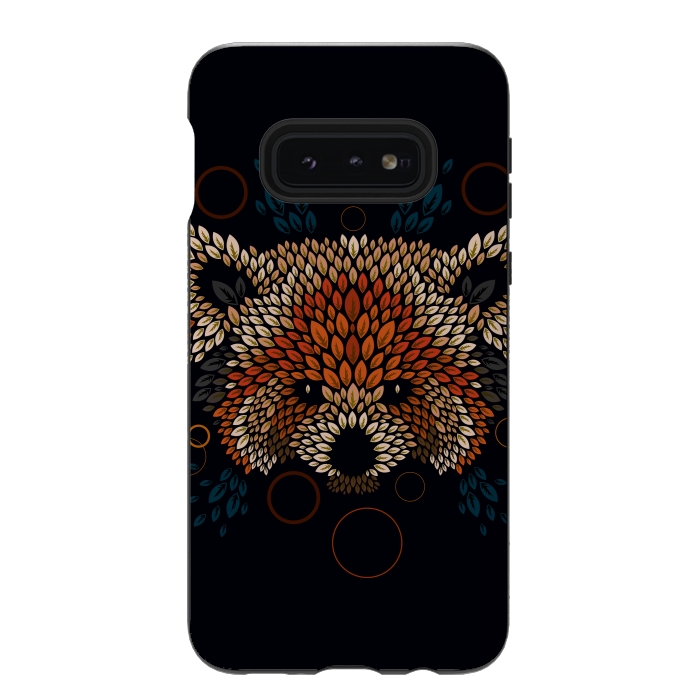 Galaxy S10e StrongFit Red Panda Face by Q-Artwork