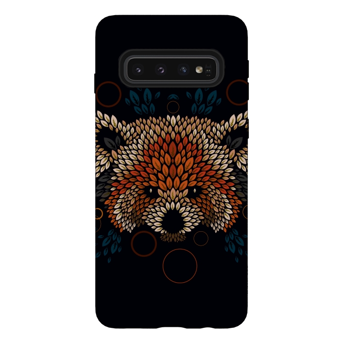 Galaxy S10 StrongFit Red Panda Face by Q-Artwork